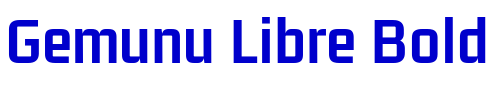 Gemunu Libre Bold font